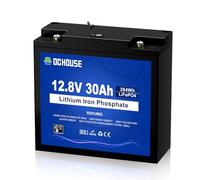DCHOUSE Batería Mini Litio 12V 30Ah con Conector DC y Protección BMS 30A