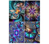 DCIDBEI 4 unidades Pintura Diamante 30x40 cm Pintura Abstracto Manualidades Adultos 5D Pintar por Números Paisajes