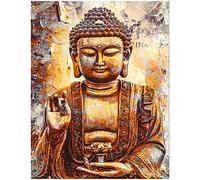 DCIDBEI 40 x 50 cm Square Cuadrado Diamond Painting,5D DIY Pintura Diamante,Kits de Bordado diamantes para Adultos,Lienzo Diamante Artes Artesanía para Decoración de Pared en Casa-Buda Antiguo