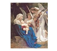 DCIDBEI 50x40CM 5D Diamond Painting Virgen María, Cuadrado Pintura Diamante Jesús, DIY Punto de Cruz Diamante Ángel para Adulto/Niños/Decoración de Pared Hogar Sala de Estar Oficina