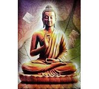 DCIDBEI 5D Diamond Painting Full Drill Buda, Punto de Cruz Diamante 5d DIY, Pintura por número Cuadros Punto de Cruz Diamante Manualidades decoración de la Pared para el hogar30x40cm