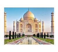 DCIDBEI Cuadro Diamante Taj Mahal 50x40cm Pintura Diamante Taj Mahal Punto de Cruz Diamante Taj Mahal Pintura con Numeros Taj Mahal Lienzo de Diamantes Paisaje Puzzle 5D Diamante Paisaje