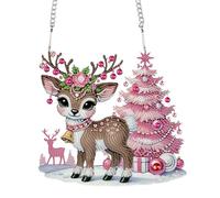 DCIDBEI DCIDBI Pintura de Diamante Cartel de Pared Oso 15x15cm Diamond Painting Corona Pintar con Diamantes Adornos Colgantes Punto Diamante Colgante Pendant Punto Diamante Ornaments Árbol de Navidad