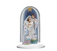 DCIDBEI Diamond Painting Adornos de Mesa Navidad 13x20cm Cuadros de Diamantes Crystal Art Decoración de Mesa Diamantes Crystal Art Tabletop Kit de Decoración Ornaments Navidad La Familia de Jesús