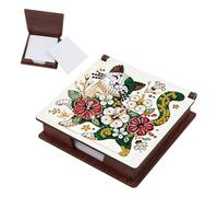 DCIDBEI Diamond Painting Caja Organizadora y 160 Pestañas de índice Pintura Diamantes organizador de Archivos Portátil Caja de Índice Caja de Plástico para Tarjetas de Índice Flores Gato