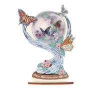 DCIDBEI DIY Diamond Painting Ornaments Butterfly Lebensbaum 12x21 cm Diamant Painting Tisch Deko Diamant Painting Ornament Diamond Painting Tischdekoration Valentinstag Geschenke Frauen Anfänger