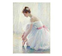 DCIDBEI Kit de Pintura de Diamantes 5D para Adultos y Principiantes Bailarina 30x40cm Diamond Painting Ballet Cuadros de Diamantes Redondos Mujer Bailarinas para Relajarse y Decorar Ángel Elfo Hada