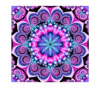 DCIDBEI Mandala Pintura de Diamante 40x40cm Diamond Painting Mandala Imágenes Cuadros Diamantes Flores Mandala para Adultos Trompeta de ángel Despertar Trascendental Cambio Infinito Flores 5D