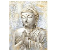 DCIDBEI Pintura de Diamante 5D Buda Mandala 40x50cm Diamond Painting Kit Completo Buda Pintura por Números Adultos Buda Punto de Cruz Diamante Buda Buda Fresco Lienzo Buda Oro Decoracion Pared Buda