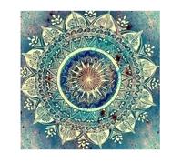 DCIDBEI Pintura de Diamante Mandala de Flores 40x40cm Mandalas con Cristal Punto de Diamante Mandala de Flores Pintar por Números Mandala Trompeta de ángel Despertar trascendental Cambiando sin fin