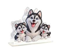 DCIDBEI Pintura de Diamantes Servilletero 15x15cm Diamond Painting Dispensador Servilletas Papel Mesa de Comedor Pintar por Números Servilletero Dispensador Restaurantes Cafeterías Cocinas Perros