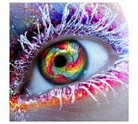 DCIDBEI Pintura Diamante Cuadrados 40x40 cm 5D Diamond Painting Square Ojo Diamond Painting Pop Art Pintar Por Números Niños Bordado Punto de Cruz Ojos Mosaico Manualidades Adultos