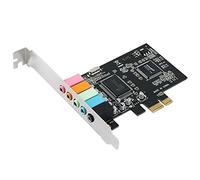 Dciustfhe Tarjeta de sonido PCIe 5.1, PCI Surround 3D para PC con rendimiento de sonido directo y soporte de perfil bajo.