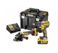 Juego de herramientas inalámbricas DeWALT, taladro DCD791 + amoladora angular DCG405 DCK2020P2T