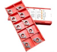 DCMT11T304 Kit de inserción de torneado de 10 compatible con soportes SDJCRL, para procesos de mecanizado eficientes