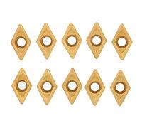 DCMT11T308 DCMT32 51 Insertos de torneado de carburo Herramienta de torno CNC de alta resistencia premium para procesamiento de hierro fundido de acero 10 piezas Recubrimiento