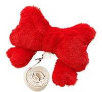 DCNIYT - Correa para mascotas, gatitos y cachorros se puede utilizar para evitar la explosión de correr, para garantizar la seguridad del transportador de tracción de tu mascota (rojo, grande (5-9 kg
