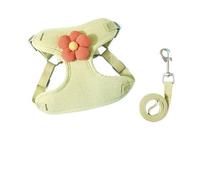 DCNIYT - Correa para perro, gatitos y cachorros se puede utilizar para evitar la explosión de correr, para garantizar la seguridad del transportador de tracción de tu mascota (verde, L (4-8 kg))