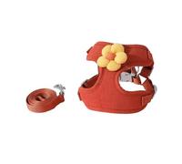 DCNIYT - Correa para perro, gatitos y cachorros se puede utilizar para evitar la explosión de correr, para garantizar la seguridad del transportador de tracción de tu mascota (rojo, S (0.5-3 kg))