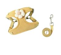 DCNIYT - Correa para perro, gatitos y cachorros se puede utilizar para evitar la explosión de correr, para garantizar la seguridad del transportador de tracción de tu mascota (amarillo, L (4-8 kg))