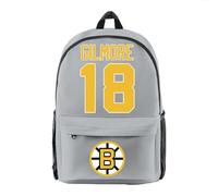 DCOKUS Happy Gilmore 2 Merch 2025 - Mochila unisex con cremallera, gris, Talla única