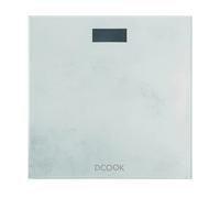 DCOOK GALLERY Báscula De Baño Hasta 180kg - 28x28x2,5CM Gris Liso Indicador de batería baja y sobrecarga Peso máximo 180kg Gris