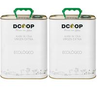 DCOOP Aceite De Oliva Virgen Extra Ecológico - Coupage, Premium, Bio, Sabor Frutado Con Un Ligero Toque Picante, Ideal Para Consumo En Crudo, Lata 3L (Paquete de 2)