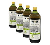 DCOOP Aceite de Oliva Virgen Extra - Ideal Para Cocinar, Botella PET Conserva las Propiedades del Producto, Cultivo sostenible, Natura, 1 Litro (Paquete de 4)