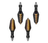 DCOZZ Intermitentes Moto Luces intermitentes LED de 12 V para motocicleta, luces delanteras y traseras para GSR750, para GSXS750, para GSXR 750, 600, SFV, SV 650, RM85
