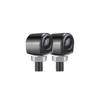 DCOZZ Intermitentes Moto Mi&ni luces LED intermitentes para motocicleta, 2 o 4 unidades, color negro/cromado, para moto de para cross, 12 V