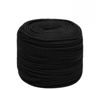 DCRAF Color: negro, cuerda de trabajo, 8 mm, 25 m, poliéster