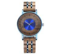 DCRYRPQES Reloj de Madera for Hombre y Mujer, Elegante cronógrafo con Calendario Informal.(A005-1)