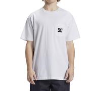 Dcshoes DC Star Pocket, Camiseta con Bolsillo para Hombre Blanco