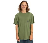 Dcshoes DC Star Pocket HSS - Camiseta de Manga Corta para Hombre, Color Verde XL