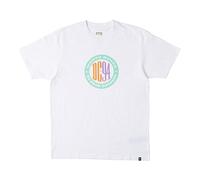 Dcshoes Sport Circle, Camiseta con cuello redondo para Hombre Blanco