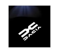 DCSNXZF 2 Piezas ABS Luces Bienvenida Coche para Dacia Duster 2010-2025, Luces proyector Puerta Coche Luce de Automóviles Decorar Accesorios,B-Black