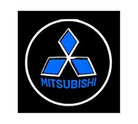 DCSNXZF 2 Piezas ABS Luces Bienvenida Coche para Mitsubishi Eclipse Cross 2018-2025, Luces proyector Puerta Coche Luce de Automóviles Decorar Accesorios,A-Black