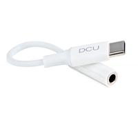 DCU 30402035 Blanco / Cable USB-C (M) Jack 3.5 (H) 10cm