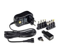 DCU Cargador Universal Conmutado de Salida Variable 18W 1.5A+USB Alta Eficiencia Energética Negro