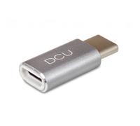 DCU Tecnologic Adaptador MicroUSB a USB-C Gris
