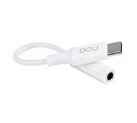 Dcu Tecnologic Adaptador Tipo C A Audio Aux One Size White
