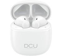 DCU TECNOLOGIC | Auriculares Mini Mate Bluetooth 5.1 | USB Tipo C | con Touch Control | Micrófono Incorporado | Llamadas Manos Libres | A Prueba de Sudor IPX4 | Compatible con Android y iOS | Blanco