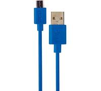 DCU Tecnologic | Cable Cargador | Cable Micro USB a USB 2.0 | Cargador Micro USB a Micro USB | Compatible con Smartphone y Tablets | Longitud: 2M | Azul