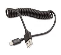 DCU Tecnologic Cable Rizado Lightning a USB 1.5m Negro