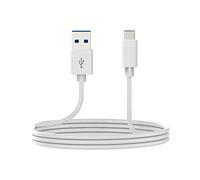 DCU Tecnologic, Cable USB, Cable Conexión USB Tipo C 3.1 a Tipo A 3.0, Longitud 2m, Blanco
