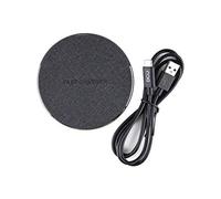 DCU TECNOLOGIC, Cargador Base, Carga Rápida Inalámbrica, Incluye Cable 1 M con USB A-C, Compatible con Cualquier Smartphone, 15 W, Negro