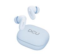 DCU TECNOLOGIC CityEcho, Auriculares Bluetooth 6.0, Cancelación de Ruido ANC+ENC, 20 Horas de Autonomía, Azul