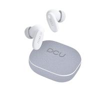 DCU TECNOLOGIC CityEcho, Auriculares Bluetooth 6.0, Cancelación de Ruido ANC+ENC, 20 Horas de Autonomía, Gris
