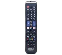 DCU TECNOLOGIC | Mando a Distancia Samsung Smart TV |Control Remoto TV |Compatible con Smart TV Samsung | Botón para Netflix y Prime Video | Negro