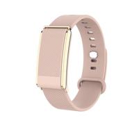 DCU TECNOLOGIC Move FitBand Pulsera de Actividad Inteligente sin Pantalla, Negro, 120 Modos Deportivos, Monitoreo 24/7, Batería 30 Días, IP68 (Oro Rosa)